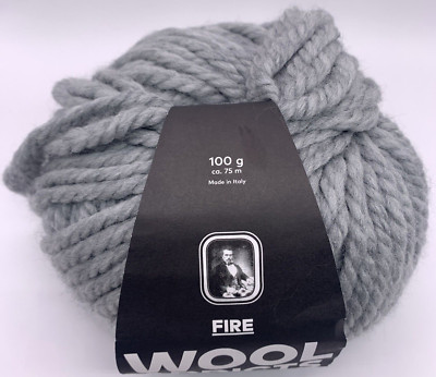 Wool Addicts Fire Bulk Yarn 100g Lang Yarns Italy Gray