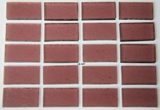 1405.30-20 PCS-1/2" x 1" TRANSPARENT LIGHT PLUM BULLSEYE GLASS 90 COE COMPATIBLE