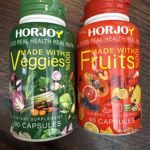 HORJOY Fruits and Veggies/Vitamins Supplements Dietary Nutritional -180 Capsules