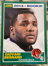 2013 Score Giovani Bernard RC #369 Cincinnati Bengals