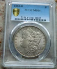 1883-o Morgan Silver Dollar PCGS MS64 Toned.