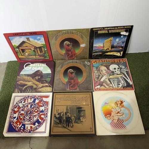 Lot of 9 Grateful Dead LPs Vinyl Record Albums - Wax EXCELLENT