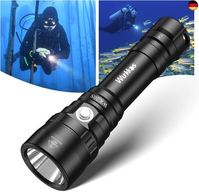 1950 Lumen Diving Torch up to 150 m Depth, Diving Torch with SST40 LED. IPX8 Wat