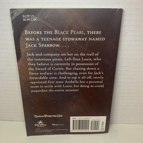 Lot (5) Pirates of the Caribbean JACK SPARROW Junior Novels Paperbacks 1-4, 10 - Picture 9 of 15