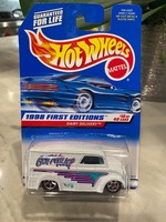 1998 Hot Wheels #645 First Editions 10/48 Got Milk Dairy Delivery Weiß