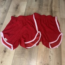 Lot Of 2 Women  s Vintage Terry Cloth Shorts Red Size XS 70  s