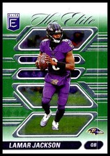 2024 Donruss Elite #10 Lamar Jackson The Elite Green