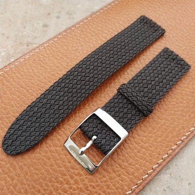 20mm Eulit Palma Pacific Braided Perlon Two-Piece Field Watch Strap