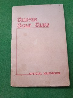 1951 Chevin Golf Club Handbook Derbyshire Duffield