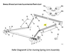 R001787-005 SPRING ARM ASSY RH SNGL W