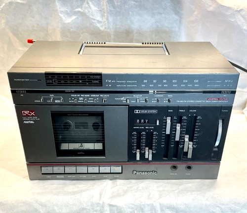 Vintage PANASONIC RX-C60 Stereo Cassette Boombox No Speakers - CENTRAL UNIT ONLY
