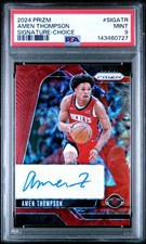 2024 Prizm Signatures Auto Choice SP Amen Thompson #SIGATR Rockets PSA 9 MINT