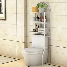 3-Tier Over The Toilet Storage Rack Shelves Bathroom Organizer Stand Space Saver