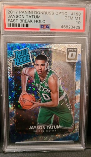 2017-18 Panini Donruss Optic - Rated Rookie Jayson Tatum #198 Fast Break Holo