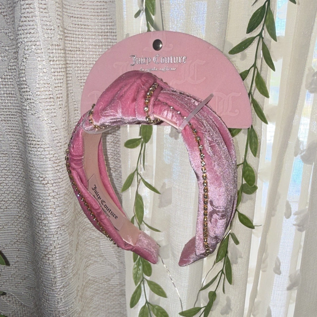 Juicy Couture Girls Double Pack Pink Logo Headbands with Gold Studs Amazon.com: Juicy Couture Logo Heart Stud Earrings for Women  main image 2