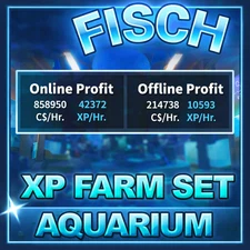 [FISCH] - Aquarium Bundle - Generating 850k+ C$ and 40k+ XP /Hr [Passive Profit]