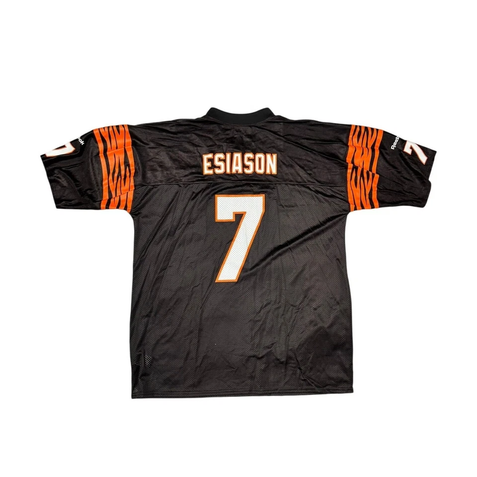 Camiseta deportiva Reebok Throwbacks Boomer Esiason #7 Cincinnati Bengals NFL talla 2XL XXL Foto 2 de 4