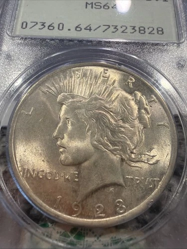 1923 Peace Silver Dollar - PCGS Certified MS64 !!  032426