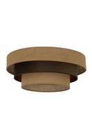Deckenlampe Schlafzimmer Jute Stoff Beige Braun E27 Ø 50 Cm Deckenleuchte BüRo