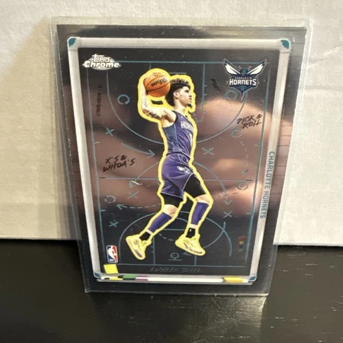 2025-26 Topps Chrome LaMelo Ball X's and Woes Insert | Hornets Base #XW-7