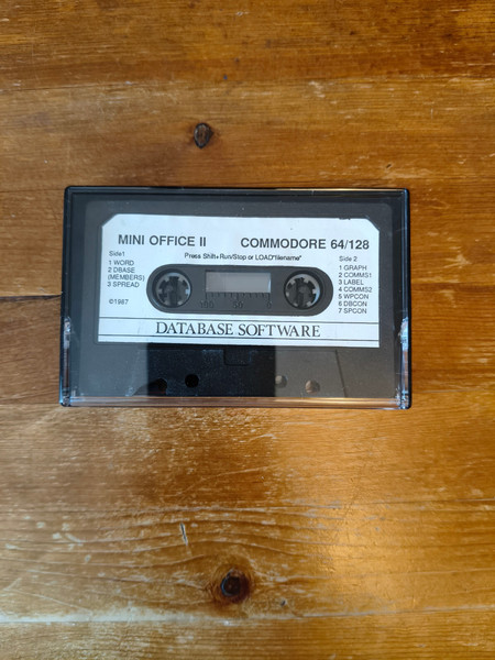 Mini Office II C64/128 | Software de base de datos 1987 Cassette | Copia vintage limpia