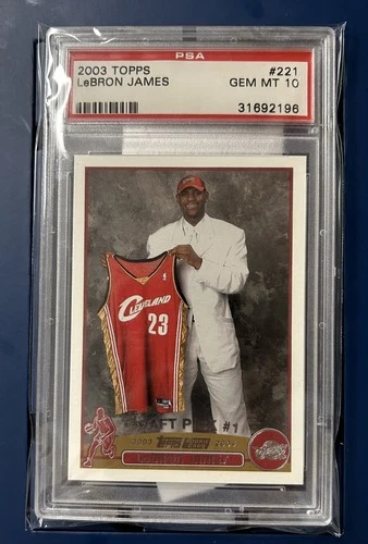 2003-04 Topps LeBron James Rookie RC #221 Cavaliers PSA 10 GEM MINT