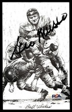 George Musso Postcard Signed PSA/DNA Authenticated Bears Autographed