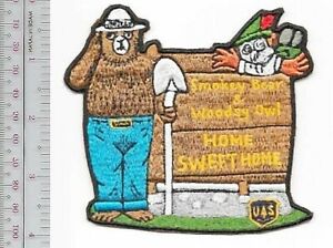 Smokey the Bear & Woodsy Owl US Forest Service USFS National Symbols White 