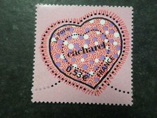 FRANCE 2005, timbre 3747, SAINT VALENTIN COEUR CACHAREL neuf**, MNH STAMP, HEART