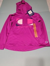 New Champion Girls Lightweight raspberry oxford heather. 5/6