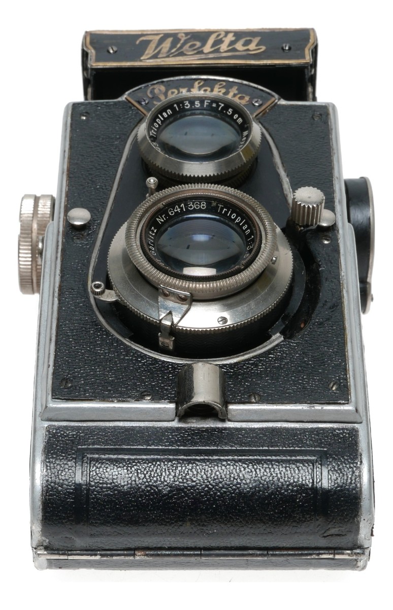 Welta Perfekta Folding TLR Film Camera Meyer Trioplan 1:3.5 F=7.5