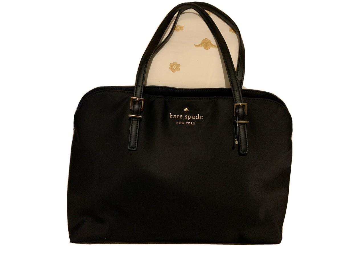 Kate Spade New York Nylon Large Tote Bag Black Gold hardware  display picture 1