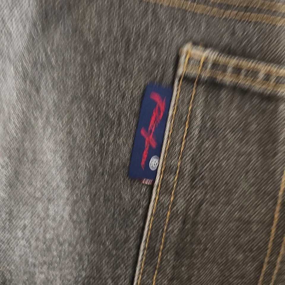 Phat Farm Baggy Denim Shorts Mens Sz 42 Carpenter Loose Denim Hip Hop Y2K 90s - Image 3 of 4