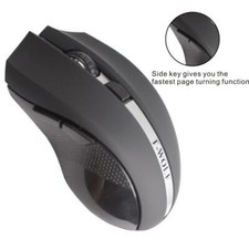 Wireless. 6 Button Gamer Optical Mouse For Ergonomic Desktop RPG Game Player Use