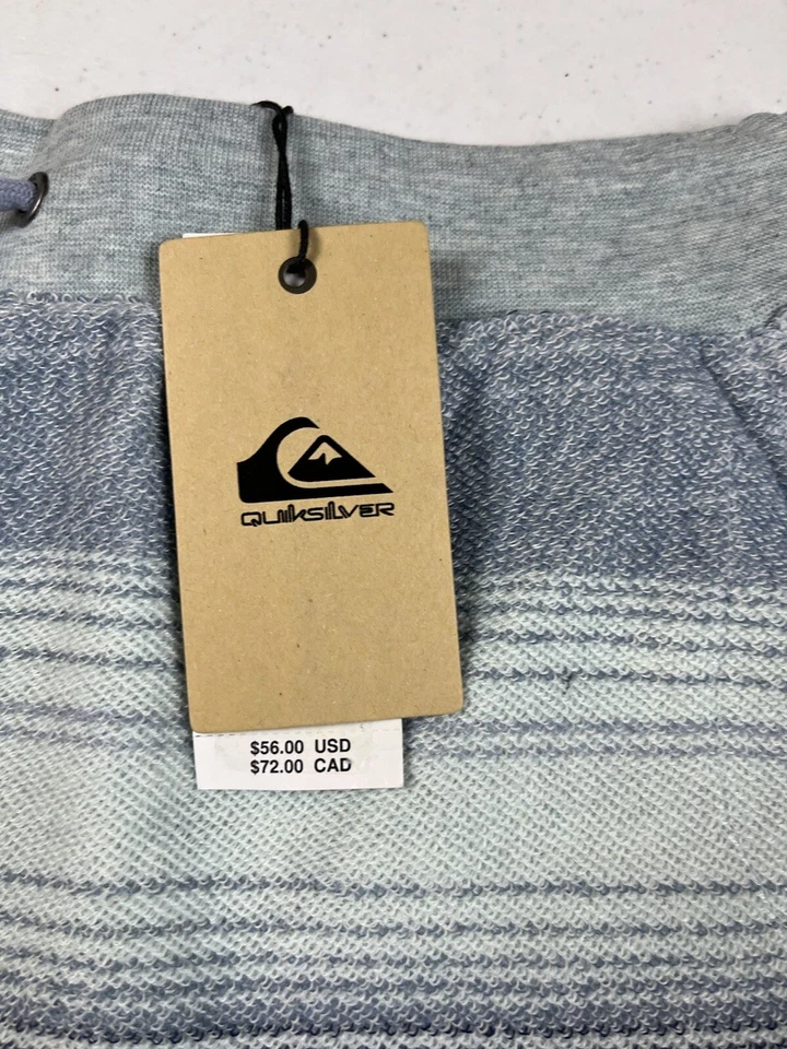 Pantalones Cortos Quiksilver Para Hombres Grandes Otway Salón Informales Terry Polar Talla S BLM3 Foto 3 de 4