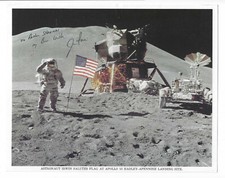 Moonwalker Jim Irwin Signed 8 x 10 Photo NASA Apollo 16 / Autographed