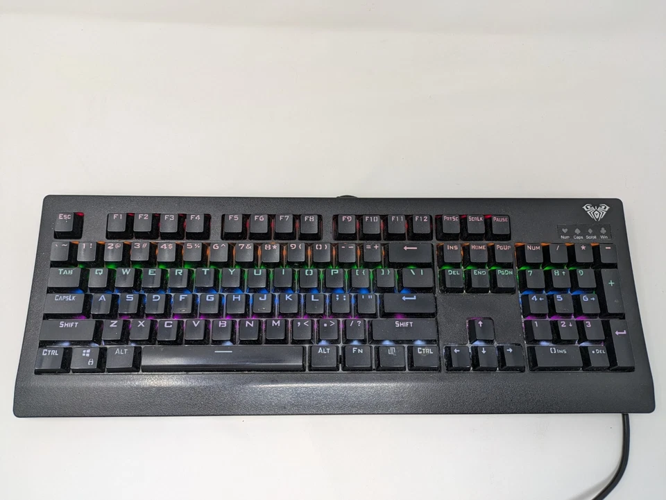 AULA Demon King-Back Lit Multicolour Mechanical Keyboard 60 keys-Works Great! - Image 2 of 4