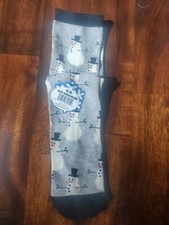 Women's 1-Pair Crew Socks Christmas Snowman, One Size