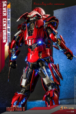 Perfect Hot Toys 1/6Mms618 Iron Man 3 Silver Centurion Armor Suit