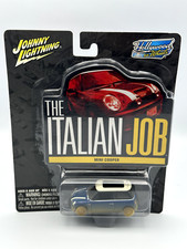 JOHNNY WHITE LIGHTNING HOLLYWOOD ITALIAN JOB MINI COOPER, BLUE, 1:64 NIB