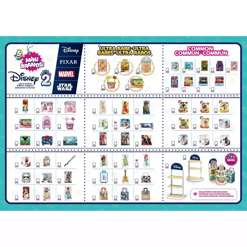 Buy 5 SURPRISE - Mini Brands Disney Store Toy Store with 2