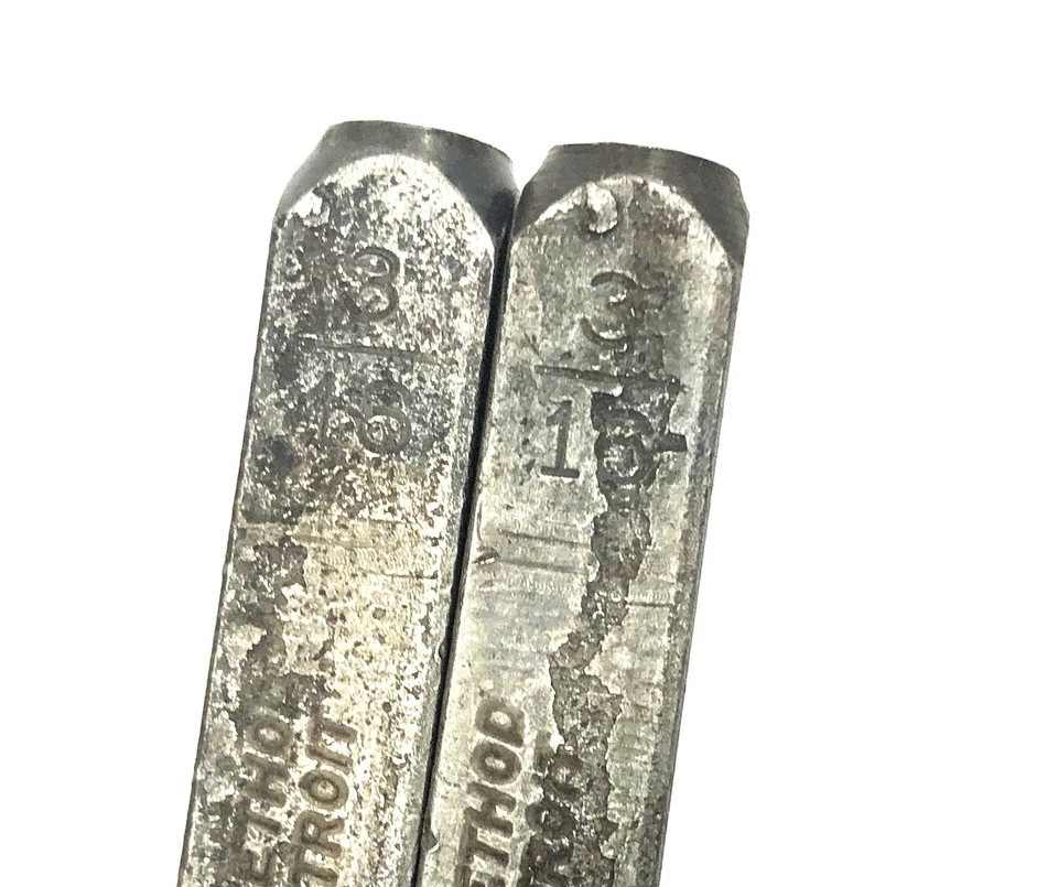 New Method 3/16 Inch Number Metal Stamp 7 & 8 USED - Image 3 of 4
