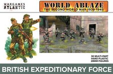 Wargames Atlantic 'World Aflame British Expeditionary Force 30 ' 28mm Soldiers
