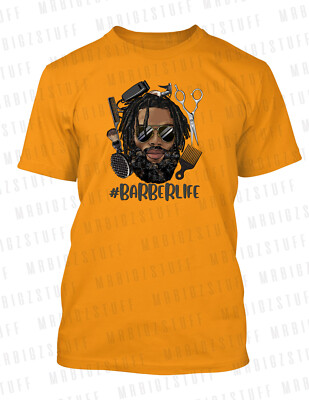 Barber Life Art Tee Shirt Graphic Hip Hop Pro Club / Shaka Sneaker Hair Tee