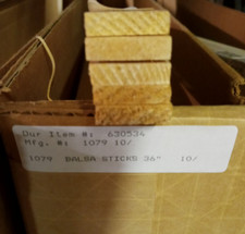 Balsa Wood 5 Sticks 1/4x1x36