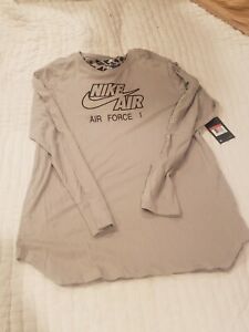 Nike Air Force 1 Long Sleeve ALT Hem Camo T-Shirt Men's Large | eBay