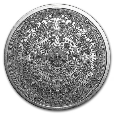 #ad #ad Silver 1 oz Aztec Calendar Round $94.69