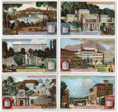 1  Sammelbilderserie 1 - 6 /  BERÜHMTE ITALIENISCHE VILLEN  A:  942 - Bild 1 von 2