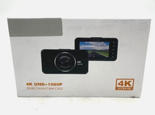 Vonvecy C302 Dual Dash Cam 4K UHD Front 1080P Rear WiFi GPS 3.39" IPS Screen