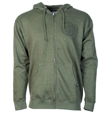 Factory Effex FX Script Mens Zip Up Hoody Olive